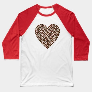 Coffee Heart Baseball T-Shirt